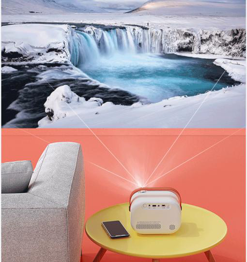 1000 Lumens YG230 Mini LED Projectors LCD Portable Android Pocket