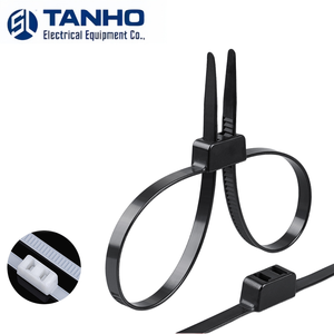 Attaches-câbles en nylon autobloquants de haute qualité certifiés CE, en plastique noir et blanc, longueur 12*700mm - Product Image 1