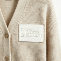 Étiquettes en cuir véritable sérigraphiées avec logo personnalisé pour vêtements en jean, accessoires de confection à coudre, vente en gros OEM, faible MOQ