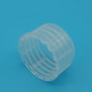 Bouchon de bouteille en plastique transparent 33mm, couvercle supérieur à vis de récipient en plastique transparent pour les produits chimiques