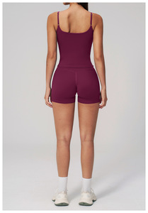 Conjunto <span class=keywords><strong>de</strong></span> <span class=keywords><strong>Yoga</strong></span> al por Mayor para Mujer con Logotipo Personalizado, Tela Suave Cepillada, Ropa Deportiva <span class=keywords><strong>de</strong></span> Alto Impacto para Gimnasio y Fitness, 2 Piezas - Product Image 3