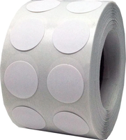 Autocollants adhésifs thermiques en vinyle ronds, étiquettes d'emballage personnalisées, autocollants à double rangée, supermarché, étiquettes blanches de 1 pouce, cadeaux