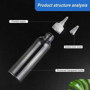 Hair Oil Applicator <b>Bottle</b> Plastic PET Portable Oil <b>Bottle</b> Squeeze 100ml 120ml 250ml Acrylic <b>Paint</b> <b>Bottle</b> Wholesale - Product Image 3