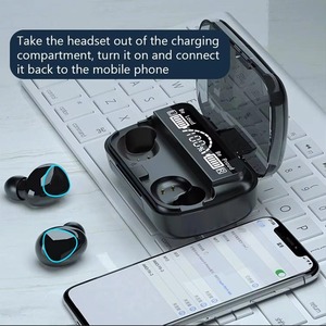 Écouteurs sans fil M10, son de haute qualité, pour le sport, <span class=keywords><strong>les</strong></span> jeux et la musique, avec étui de charge Power Bank, écouteurs Bluetooth pour téléphone - Product Image 1