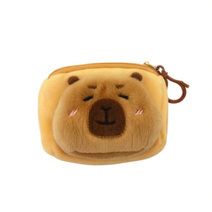 Portamonete a forma di orso 11x7 cm, portachiavi in peluche per bambini e donne - Product Image 1