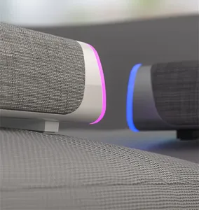 Barre de son stéréo avec caisson de basses, haut-parleur Bluetooth et filaire pour ordinateur portable Macbook, PC, lecteurs de musique - Product Image 5