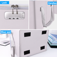 YIHUAXING, caja organizadora de archivos resistente al agua y al fuego de gran capacidad, plegable, impermeable, almacenamiento de documentos de oficina, archivo ignífugo