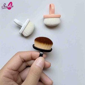 Nuevo cepillo de anillo para decoración de uñas, cepillo de anillo de cerdas suaves, mango corto, barrido suave, limpieza de polvo, pulido, herramienta de cepillo para polvo de uñas - Product Image 2