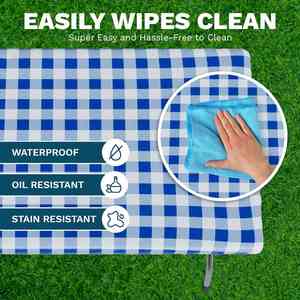 30 X 72 Inch Folding Fitted <b>Square</b> Handmade Disposable Waterproof Oilproof Blue Solid PEVA Plastic Elastic Customizable - Product Image 4