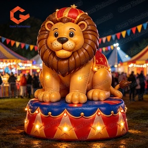 Modello Gonfiabile Personalizzato di <span class=keywords><strong>Leone</strong></span> Cartone Animato, Decorazione Scenica, Mascotte Gonfiabile del Re <span class=keywords><strong>Leone</strong></span> per Spettacoli di Circo e Carnevale - Product Image 2