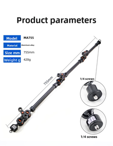 Support pour caméra de bureau Magic Arm <span class=keywords><strong>avec</strong></span> micro articulé Boom Arm Support de bureau pour téléphone Action Camera Video Light - Product Image 6