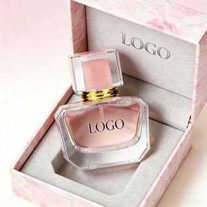 Multi-color Neutral <b>Mini</b> Portable Perfume <b>Bottle</b> Transparent Customizable Color Available OEM ODM 30ml 50ml Glass Acrylic Cap - Product Image 2