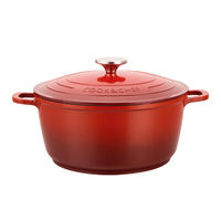 Set Peralatan Masak Aluminium Cor dengan Lapisan Anti Lengket, Gagang Lepas Pasang, Set Panci dan Wajan, Kompatibel untuk Semua Jenis Kompor, untuk Memasak di Dapur