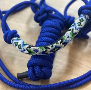 Cabestros de cuero ajustables hechos a mano con cuerda fuerte con cuentas, banda para la nariz trenzada suave, diseño de nudo de proveedor indio duradero - Product Image 2