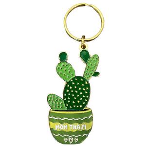 Llaveros de plantas suculentas estilo rústico de gran venta al por mayor, llaveros de cactus, adornos colgantes, colgantes para mochilas - Product Image 1