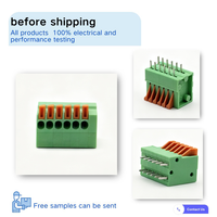 Bloc de bornes à ressort sans vis 2,54 mm, à broches droites, pour câblage rapide, connecteur PCB DA141V GSL003R