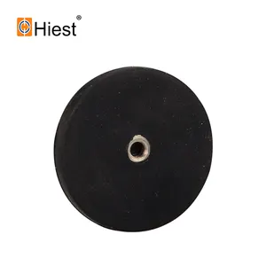 Customized Black Neodymium Magnet Easy-Fit Rubber Pot With Permanent Industrial Use Punch Processing Service Magnetic Base Sale