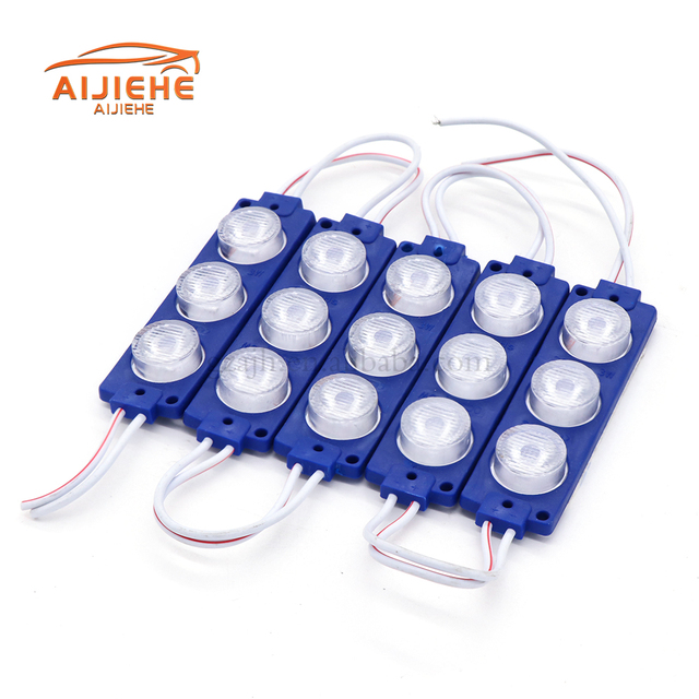 DC 12V 24V 3 LED 3W Side Light Injection Module for Car Truck Tail Lights With Lens High Brightness Led Modulo