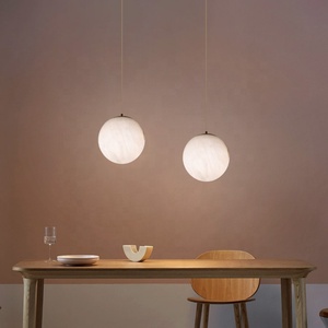 Lámpara de araña de alabastro de lujo, lámpara de mármol Natural, Villa, sala de estar, interior, moderna, luz colgante LED - Product Image 2