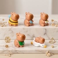 Schattige hars capibara figuurtjes Kawaii dieren verrassing verjaardag collectie playdough slime snoepautomaat speelgoed klauwautomaat prijs