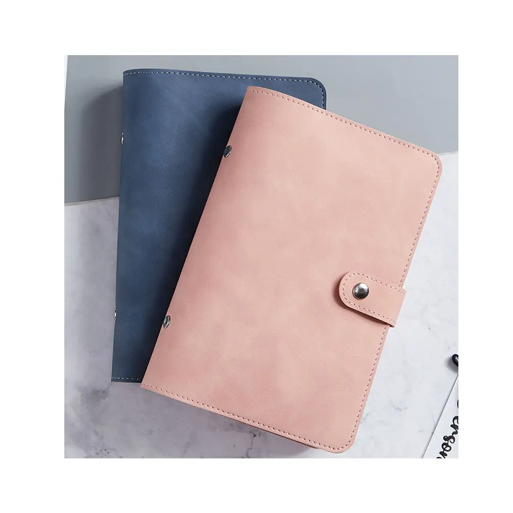 A6 Pu Lederen Notebook Budget Bindmiddel Hoes Met 12 Waterdichte Losse Bladdoorzichtige Zakken Voor Contant Geld En Andere Accessoires