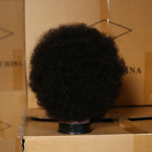 Tête de mannequin homme africain pour coiffure, perruque bouclée, cheveux naturels humains pour la pratique du tressage et la <span class=keywords><strong>coupe</strong></span> de cheveux - Product Image 4