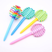Stylo à bille créatif et drôle Jouet Lollipop Flake Rotatif Arbre de Noël Cadeau publicitaire Stylo 1.0mm Largeur d'écriture Plastique durable