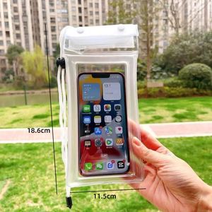 Custom Floating Hot Spring Swimming Rafting Touch Screen Sealed Diving Airbag Mobile Phone Waterproof PVC Phone <b>Pouch</b> Bag - Product Image 4