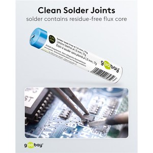 Alambre de Estaño para Soldar Goobay, 1.0 mm, 17 G, Sin Plomo, para Reparación de Electrónica - Product Image 2