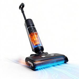 Private label beschikbaar. Draadloze nat-droog stofzuiger en mop voor meerdere oppervlakken met zelfreinigend LED-display voor huishoudelijk gebruik. - Product Image 3