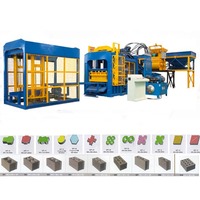 Machine automatique de fabrication de blocs de béton contrôlée par PLC QT10-15, machine hydraulique de formage de briques creuses et de pavés, moteur haute capacité