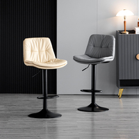 Bar stühle Nordic Tall Günstige Theken möbel Gold Metall Leder zurück Luxus küche Moderne Hoch hocker Bar stühle Für Steht isch