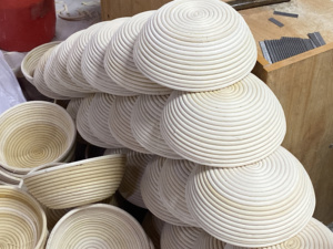 XR ODM/OEM prezzo di fabbrica rotondo naturale Indonesia Rattan fermentazione pane <span class=keywords><strong>in</strong></span> vimini ciotola di pasta cesto di prova con fodera di <span class=keywords><strong>stoffa</strong></span> - Product Image 6