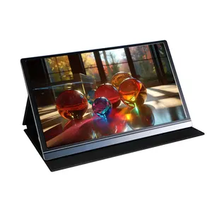 Taşınabilir oyun monitörü 15.6 inç 1080P Full HD IPS LED ekran taşınabilir dizüstü bilgisayar anahtarı için genişletilmiş ekran