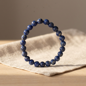 Bracelet en perles de lapis-lazuli naturel multi-gemmes, fait main, plaqué or, unisexe, cadeau pour mariage, anniversaire, fête - Style décontracté/sportif - Product Image 2