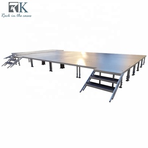 Heavy Duty Aluminum Alloy 6061 Adjustable Height Removable Stage Frame Modular Stage Design For Events - Product Image 6