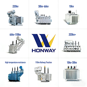 洪威三相60Hz 800KVA 1000KVA 1250KVA 11kV 33kV電圧降圧400V 240V 480V 220V油浸変圧器 - Product Image 6