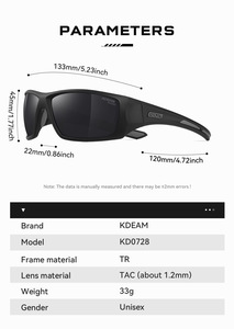 KDEAM KD0728 Nouvelles Lunettes de Soleil Polarisées pour la Pêche, Monture TR90 Confortable, Anti-UV, Lunettes de Sport <span class=keywords><strong>d</strong></span>'Extérieur - Product Image 3
