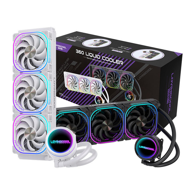 Lovingcool ARGB CPU Liquid Cooler AIO Water Cooler Desktop Water Cooler Liquid Radiator for LGA 1851 1700 1200 115x AM5 AM4 AM3