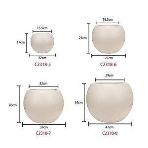 Grand <span class=keywords><strong>pot</strong></span> en <span class=keywords><strong>plastique</strong></span> innovant, vase sphérique pour les magasins <span class=keywords><strong>de</strong></span> décoration intérieure <span class=keywords><strong>de</strong></span> luxe, grand centre <span class=keywords><strong>de</strong></span> présentation botanique - Product Image 4