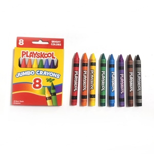 Wholesale 8 Bright Colors Safety Wax Crayons for Kids Artist <b>Drawing</b> Set - Product Image 3