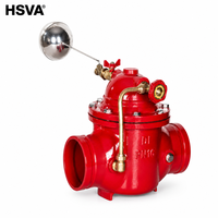 Vanne à flotteur à commande à distance rainurée HSVA PN16 en fonte ductile pour le contrôle du niveau d'eau avec flotteur en acier inoxydable