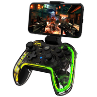 Manette sans fil de haute qualité avec éclairage coloré pour IOS/PC/P4/P3/Android
