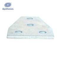 Connecteur de système de montage solaire APO pour profilé trapézoïdal à 4 trous en acier au carbone Q235B, support de fixation plat