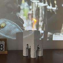 Cheminée à alcool de bureau en ciment Style chinois Square-cubine Alcool Real Fire Lamp - Product Image 2