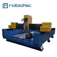 Routeur CNC 3D pour pierre de haute qualité 1325 avec broche de 5,5 kW / Machine de gravure sur marbre à 3 axes avec rotation intégrée