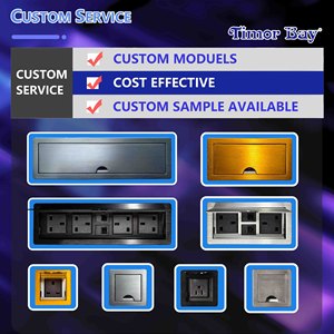 Lật Bìa lõm bàn ổ cắm trống đa chức năng HUB cho bàn làm việc văn phòng máy tính để bàn - Product Image 3