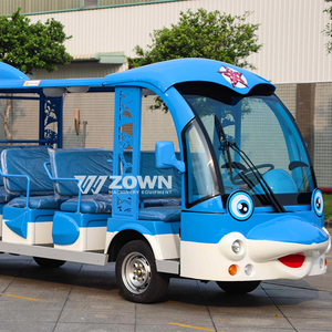 Autobús turístico eléctrico con temática de delfines de la marca ZOWN, puede ser utilizado como autobús de transporte. - Product Image 1