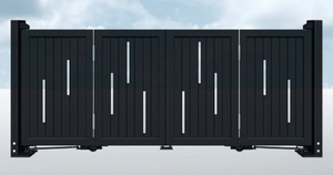 Porte de jardin écologique en alliage d'aluminium pliable <span class=keywords><strong>coulissant</strong></span> télescopique automatique personnalisé avec modélisation 3D - Product Image 6