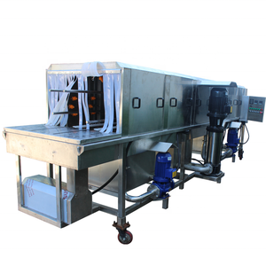 เครื่องล้างอลูมิเนียมแบบอุโมงค์อัตโนมัติสำหรับอุตสาหกรรมใหม่ตะกร้าผักผลไม้อาหารทะเลเนื้อ<span class=keywords><strong>ไข่</strong></span>ปลา - Product Image 4